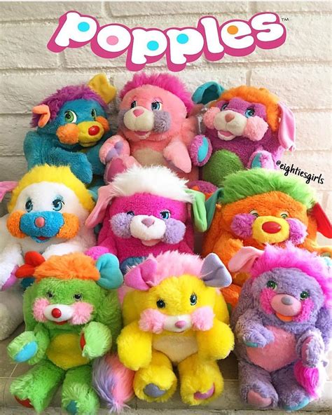 Popples toy - Popples is a Saturday morning cartoon, based on the Popples toys, that aired in the United States from 1986 to 1987. The pilot was a live-action Shelley Duvall special, in which they were puppets and marionettes; after this was well-received, it was decided to make a cartoon series with the same characters. 